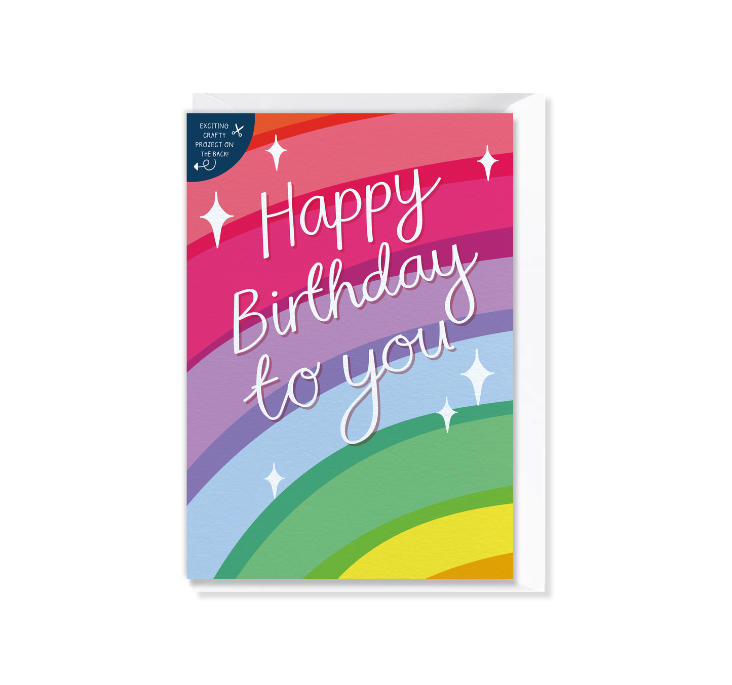 Happy Birthday To You Rainbow Card with Crafty Project