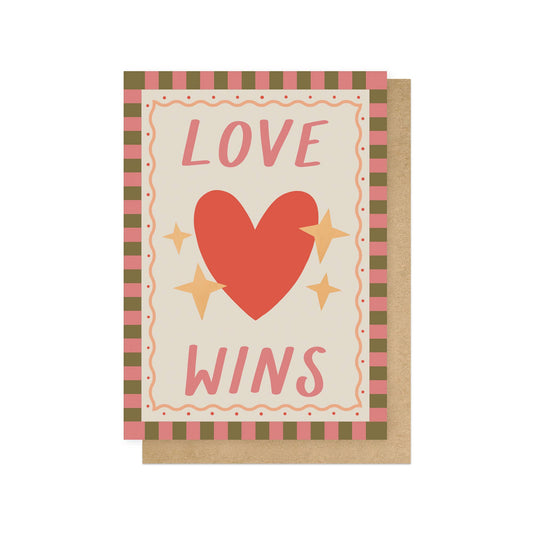 Love Wins Greetings Card