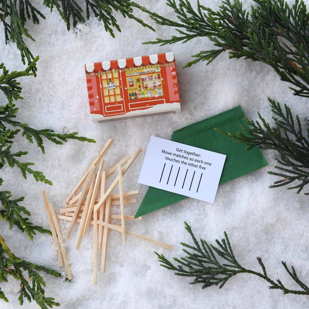 Festive Village Set Of Six Alternative Crackers