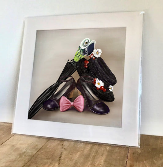 Limited Edition 'Mary' Shoe Portrait Giclee Print