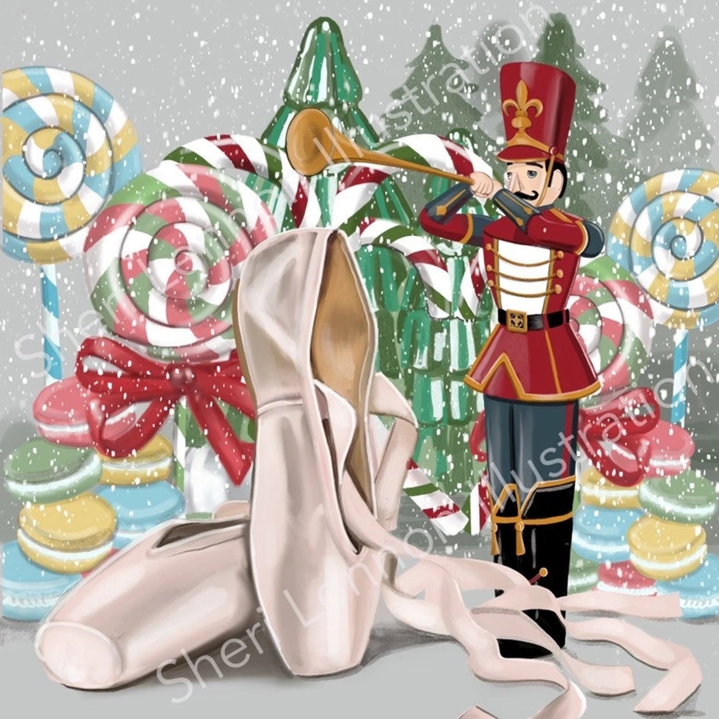 Limited Edition 'Nutcracker' Shoe Portrait Giclee Print