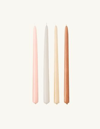Pack of four dinner candles