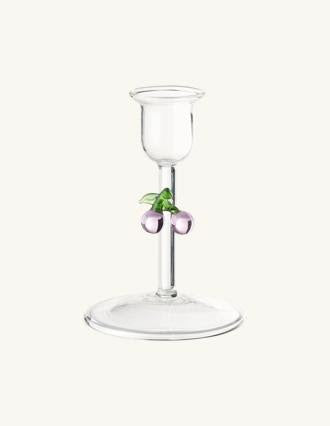 Glass candleholder