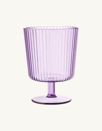 Reusable plastic wine glass