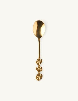 Gold pastry spoons and forks