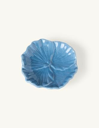 Blue flower decorative dish
